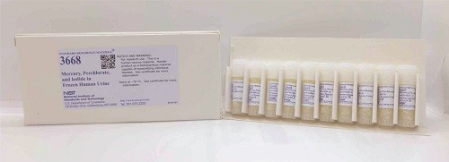 SRM 3668 - 冷凍人尿中的汞、高氯酸鹽和碘化物