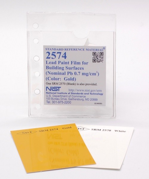 SRM 2574 - 建筑表面鉛涂料(標稱鉛0.7毫克/厘米)2)(顏色：黃金)