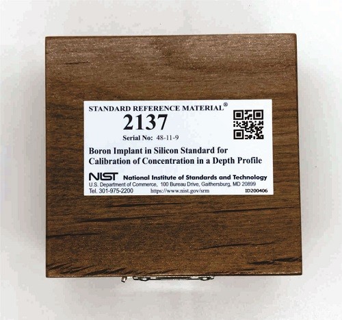  SRM 2137 - 硅中硼植入深度剖面濃度校準標準