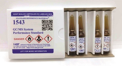  SRM 1543 - GC/MS系統性能標準標準品