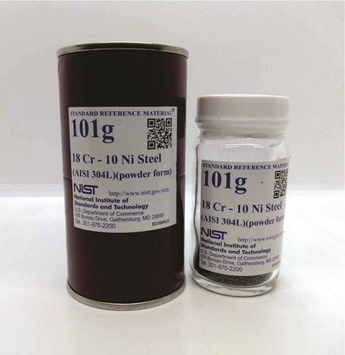 SRM 101g - 18 Cr-10 Ni鋼(AISI 304 L)(粉末狀)標(biāo)準(zhǔn)品